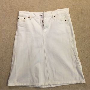 Gap white denim jean shirt